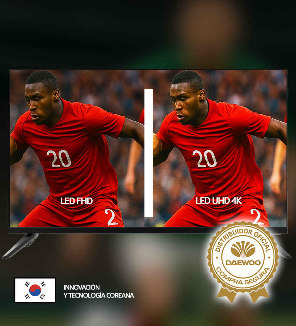 Pantalla DAEWOO 75" 4K LED UHD FRAMELESS ROKU TV