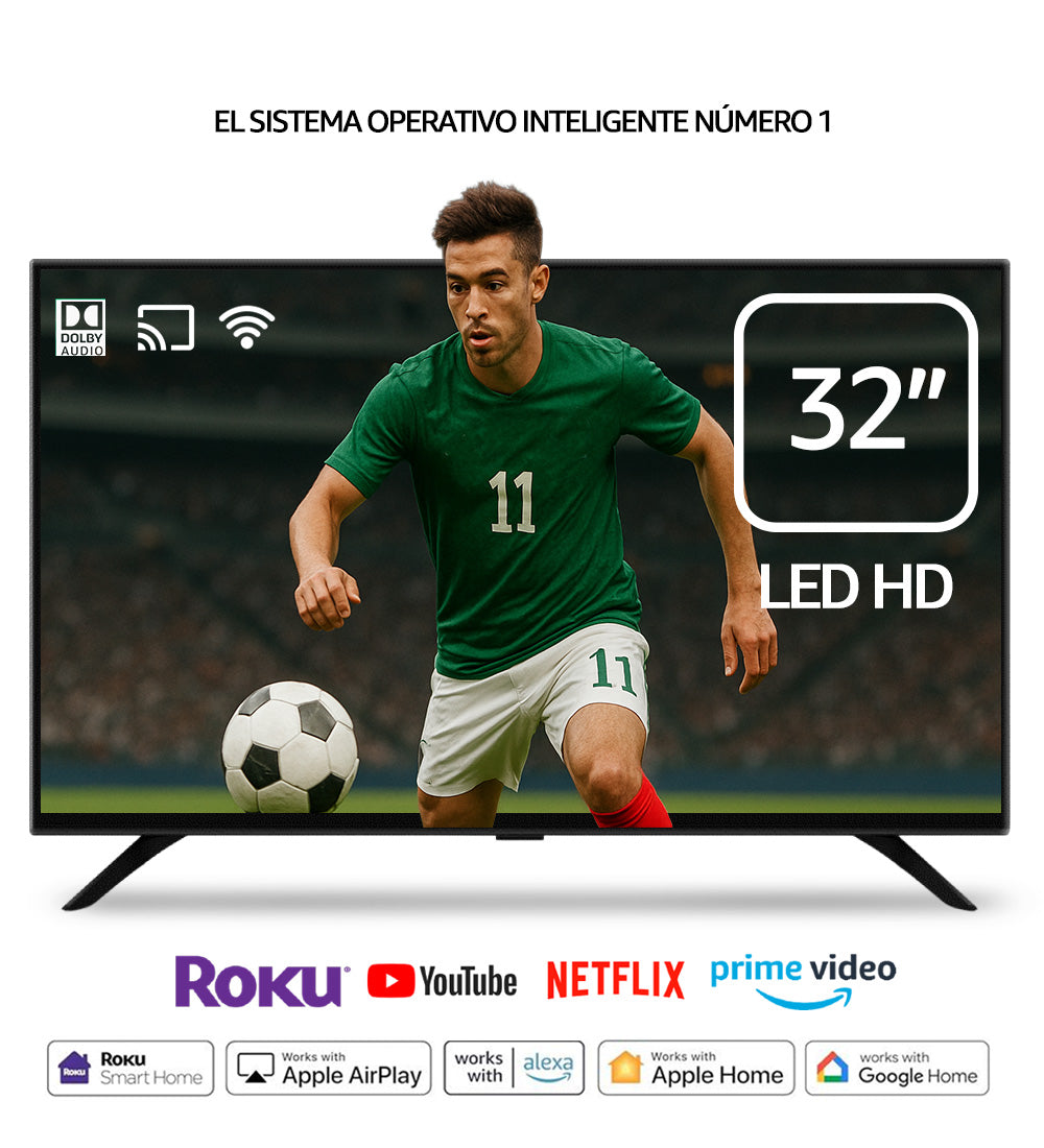 Pantalla DAEWOO  32&quot; LED HD ROKU TV