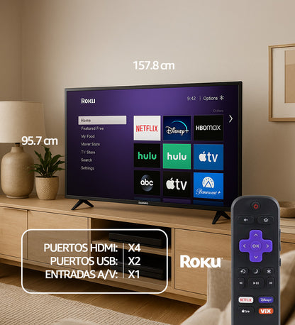 Pantalla DAEWOO  70&quot; 4K LED FULL HD ROKU TV